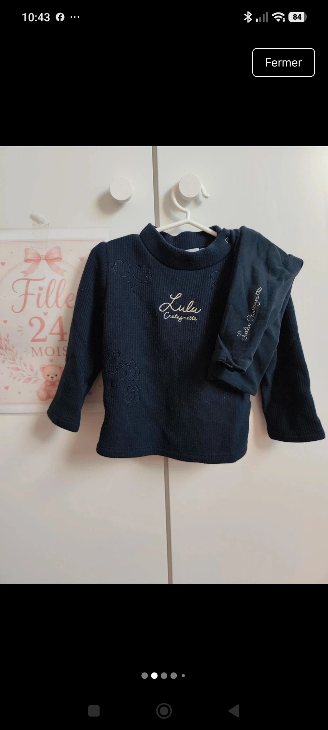 Ensemble 24 mois Lulu castagnette 